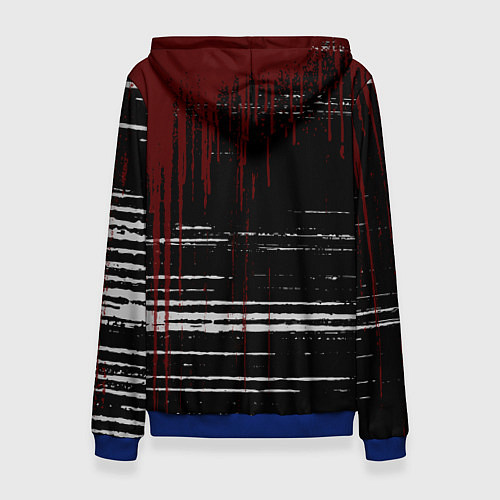 Женская толстовка KoЯn Корн потеки / 3D-Синий – фото 2