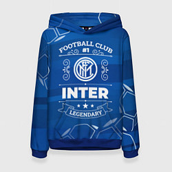 Толстовка-худи женская Inter FC 1, цвет: 3D-синий