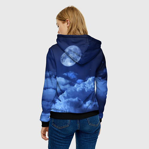 Женская толстовка Пассажирский самолет Ту-214 / 3D-Черный – фото 4