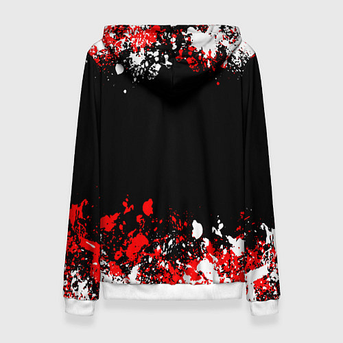 Женская толстовка Powerwolf брызги красок / 3D-Белый – фото 2