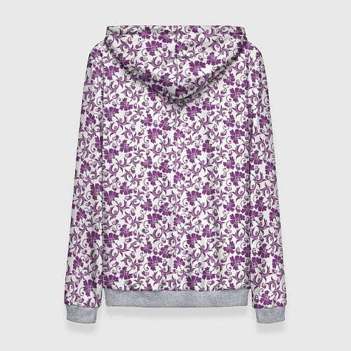 Женская толстовка Фиолетовая гжель / 3D-Меланж – фото 2