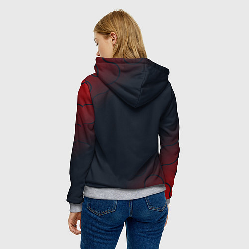 Женская толстовка Roblox : logo / 3D-Меланж – фото 4