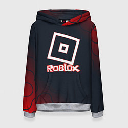 Толстовка-худи женская Roblox : logo, цвет: 3D-меланж