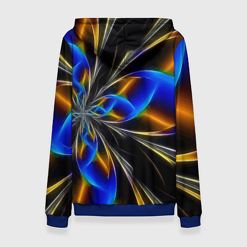 Женская толстовка Neon vanguard pattern Fashion 2023 / 3D-Синий – фото 2