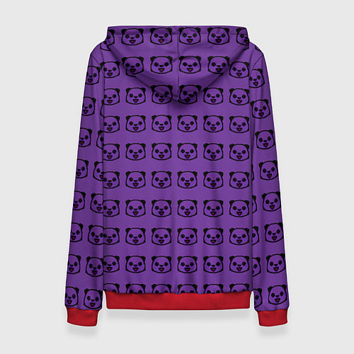 Женская толстовка Purple Panda / 3D-Красный – фото 2