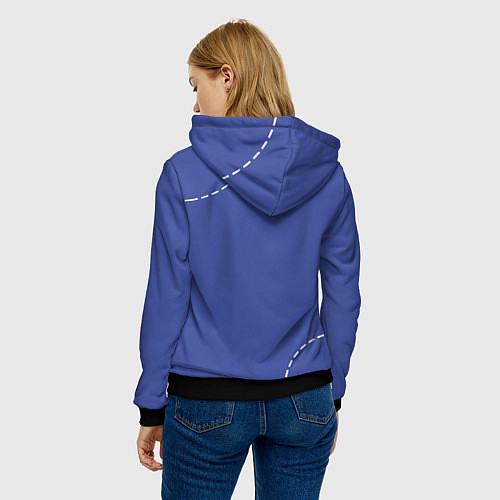 Женская толстовка Математика - королева наук / 3D-Черный – фото 4