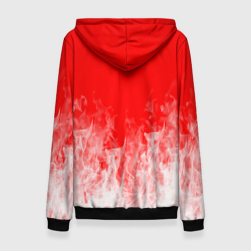 Женская толстовка Алиса пламя / 3D-Черный – фото 2