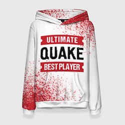 Толстовка-худи женская Quake Ultimate, цвет: 3D-белый