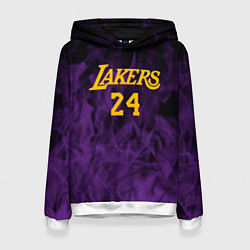 Женская толстовка Lakers 24 фиолетовое пламя