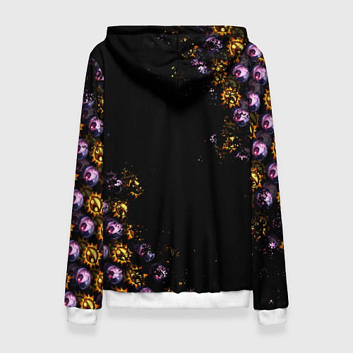 Женская толстовка Five Nights at Freddys Луна паттерн / 3D-Белый – фото 2