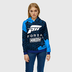 Толстовка-худи женская FORZA HORIZON Графика FS, цвет: 3D-синий — фото 2