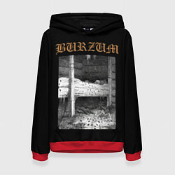 Толстовка-худи женская Burzum cockroaches, цвет: 3D-красный