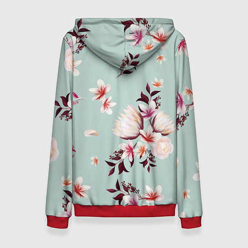 Женская толстовка Цветы Яркие В Летнем Саду / 3D-Красный – фото 2