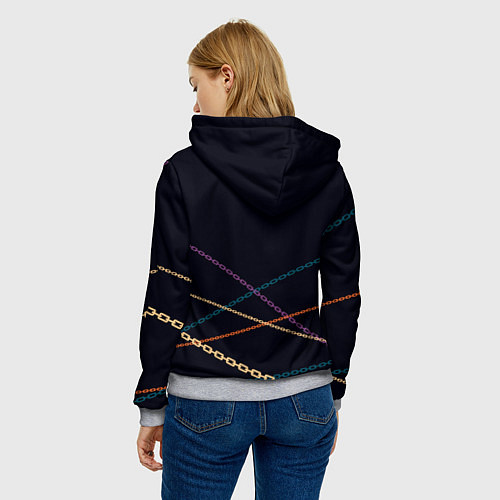 Женская толстовка Рыцарь и Лучезарность Hollow Knight / 3D-Меланж – фото 4