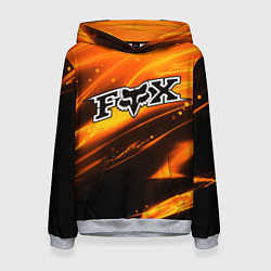 Толстовка-худи женская FOX RACING - ФОКС СИЯНИЕ, цвет: 3D-меланж