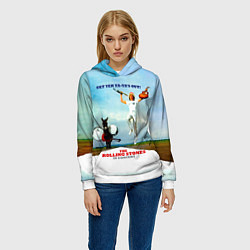 Толстовка-худи женская Get Yer Ya-Yas Out! - The Rolling Stones, цвет: 3D-белый — фото 2