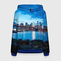 Женская толстовка Закат в мегаполисе