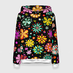 Женская толстовка MULTICOLORED FLOWERS