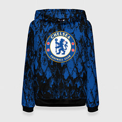 Толстовка-худи женская CHELSEA F ЧЕЛСИ LOGO, цвет: 3D-черный