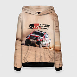 Толстовка-худи женская Toyota Gazoo Racing Desert Rally, цвет: 3D-черный