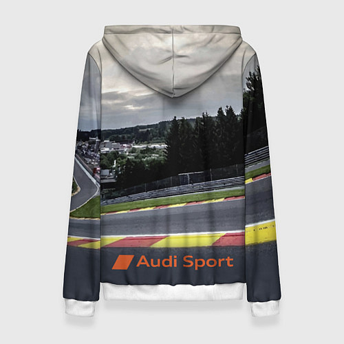 Женская толстовка Audi Sport Racing team Ауди Спорт Гоночная команда / 3D-Белый – фото 2