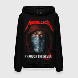 Толстовка-худи женская METALLICA THROUGH THE NEVER, цвет: 3D-черный