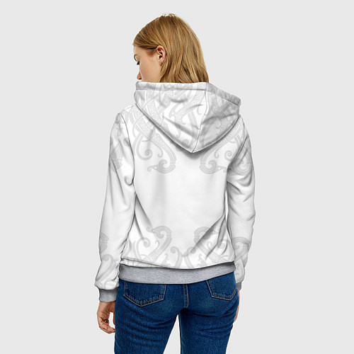 Женская толстовка Русская дружина / 3D-Меланж – фото 4