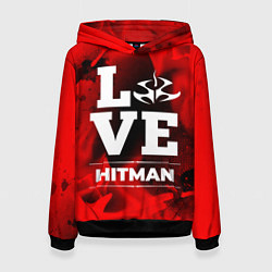 Толстовка-худи женская Hitman Love Классика, цвет: 3D-черный