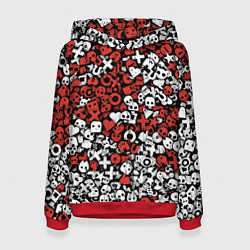 Женская толстовка Красно-белые знаки LDR