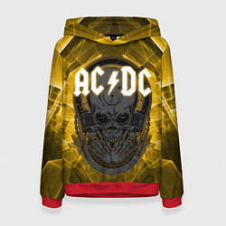 Женская толстовка AC DC SKULL ROCK