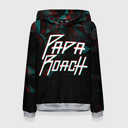 Женская толстовка Papa roach Glitch Big Logo