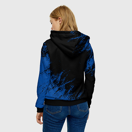 Женская толстовка Chelsea текстура / 3D-Черный – фото 4