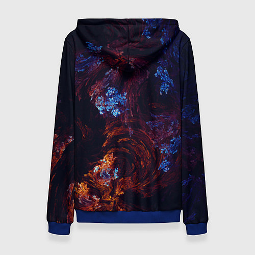 Женская толстовка Синие и Красные Коралловые Рифы / 3D-Синий – фото 2