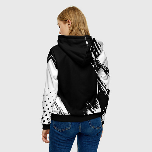 Женская толстовка Fc juventus фс ювентус / 3D-Черный – фото 4