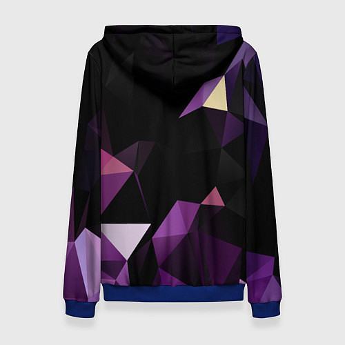 Женская толстовка Полигональная магия / 3D-Синий – фото 2