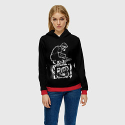 Толстовка-худи женская Linkin Park граффити, цвет: 3D-красный — фото 2