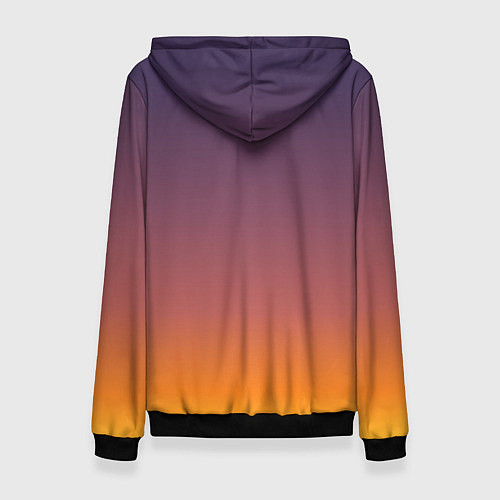 Женская толстовка Sunset Gradient / 3D-Черный – фото 2