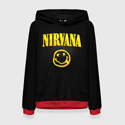 Толстовка-худи женская NIRVANA соты, цвет: 3D-красный