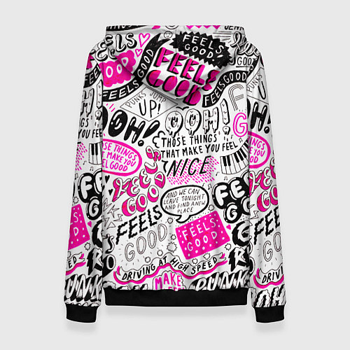 Женская толстовка THOSE THINGS THAT MAKE YOU FEEL / 3D-Черный – фото 2
