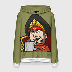 Толстовка-худи женская Ciaphas Cain Mug 3D, цвет: 3D-белый