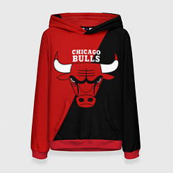 Толстовка-худи женская Chicago Bulls NBA, цвет: 3D-красный