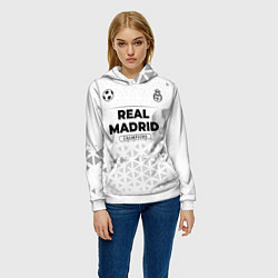 Толстовка-худи женская Real Madrid Champions Униформа, цвет: 3D-белый — фото 2