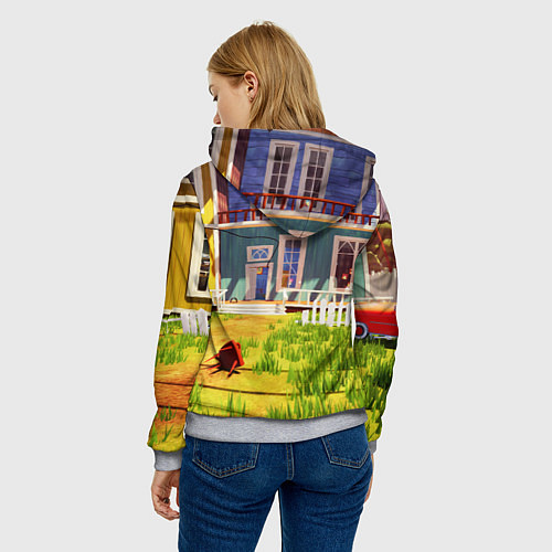 Женская толстовка Hello Neighbor: Дом / 3D-Меланж – фото 4