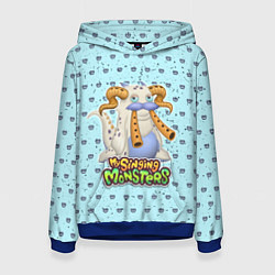Толстовка-худи женская My Singing Monsters - Гуджуб, цвет: 3D-синий
