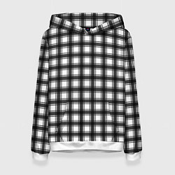 Женская толстовка Black and white trendy checkered pattern