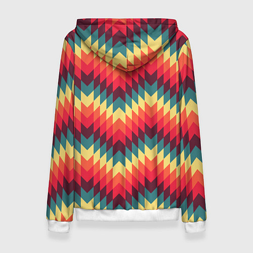 Женская толстовка Мексиканские узоры / 3D-Белый – фото 2