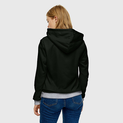 Женская толстовка Hollow Knight рисунок / 3D-Меланж – фото 4