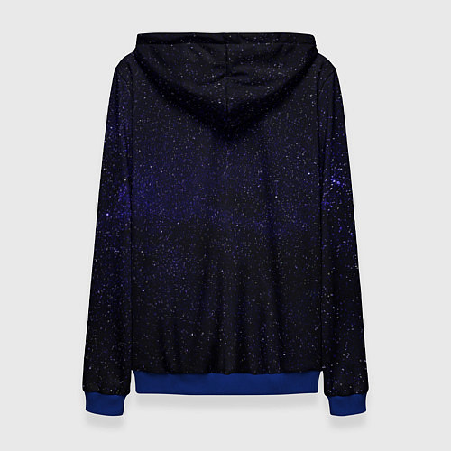 Женская толстовка Молчаливые космические дали / 3D-Синий – фото 2