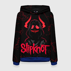 Толстовка-худи женская Slipknot - rock forever, цвет: 3D-синий