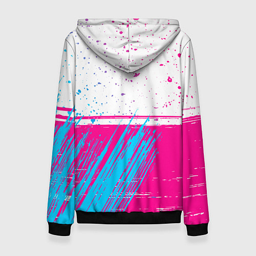 Женская толстовка Lazio neon gradient style: символ сверху / 3D-Черный – фото 2